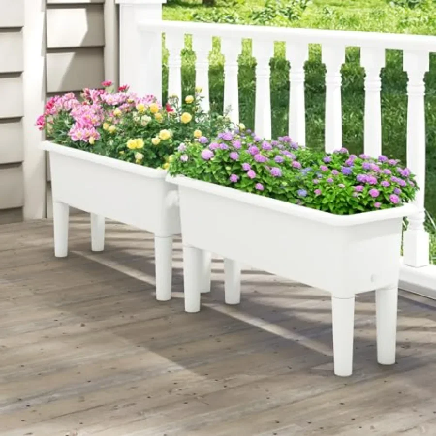 Набор из 2 уличных грядок для  – обзор и цена Self-Watering Planter